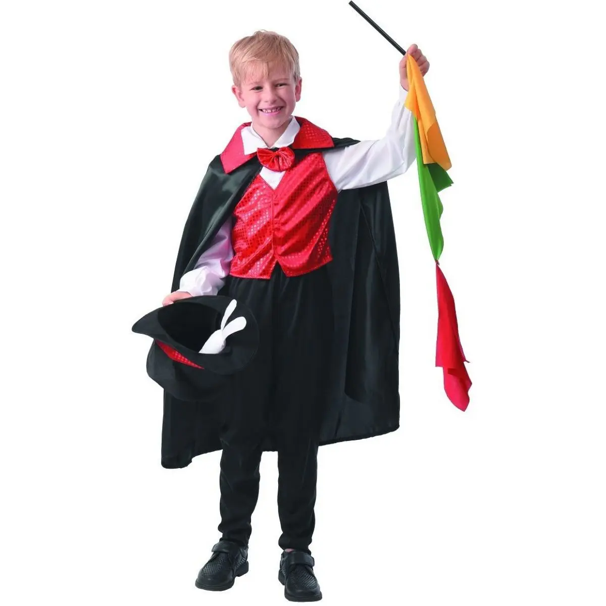 Šaty na karneval kouzelník 120 - 130 cm