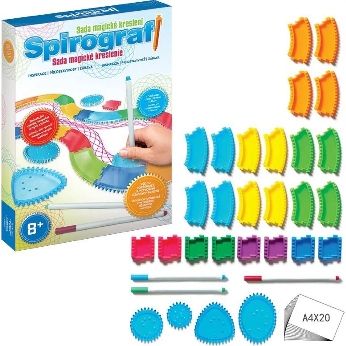 Skládací mandala spirograf