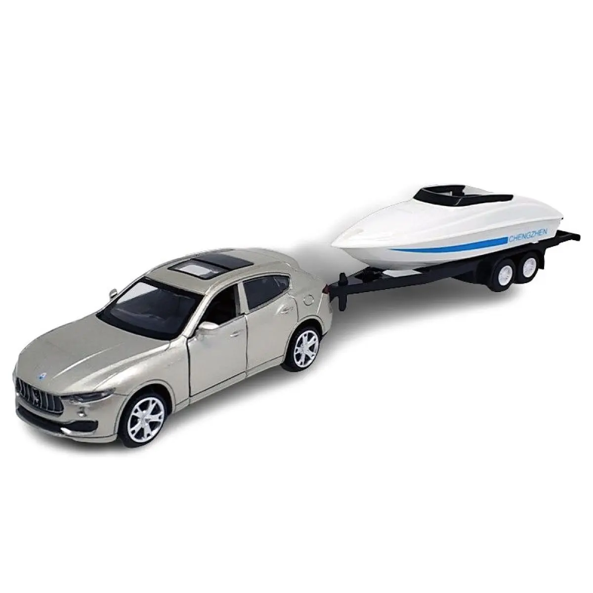 Sparkys 1:43 Maserati Levante SUV s přívěsem člun