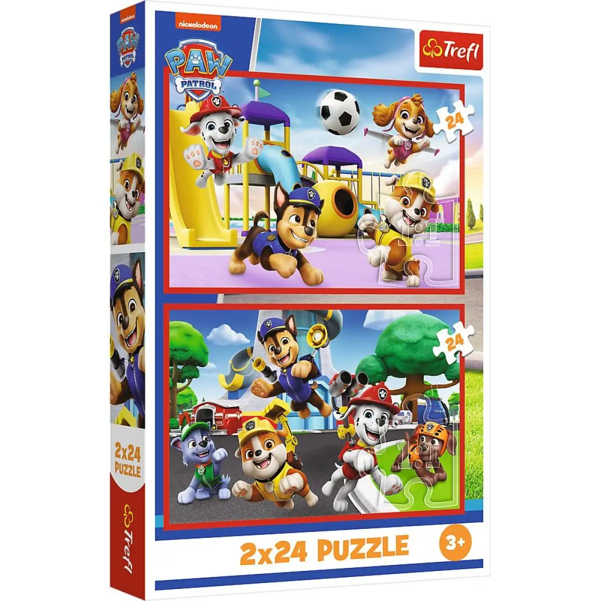 Trefl Puzzle Psí den zábavy 2v1 Tlapková patrola 2x24 dílků