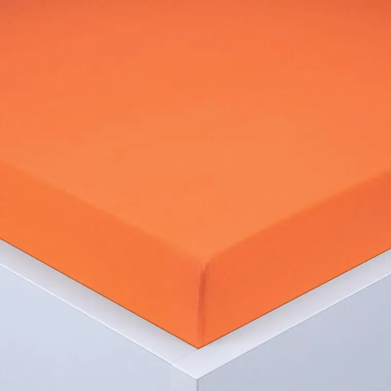 Napínací prostěradlo jersey EXCLUSIVE oranžové 90 x 200 cm