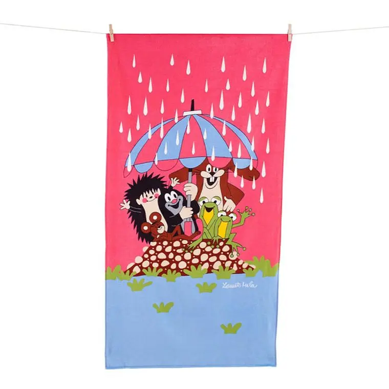 Dětská osuška KRTEK A KAPKY 75 x 150 cm