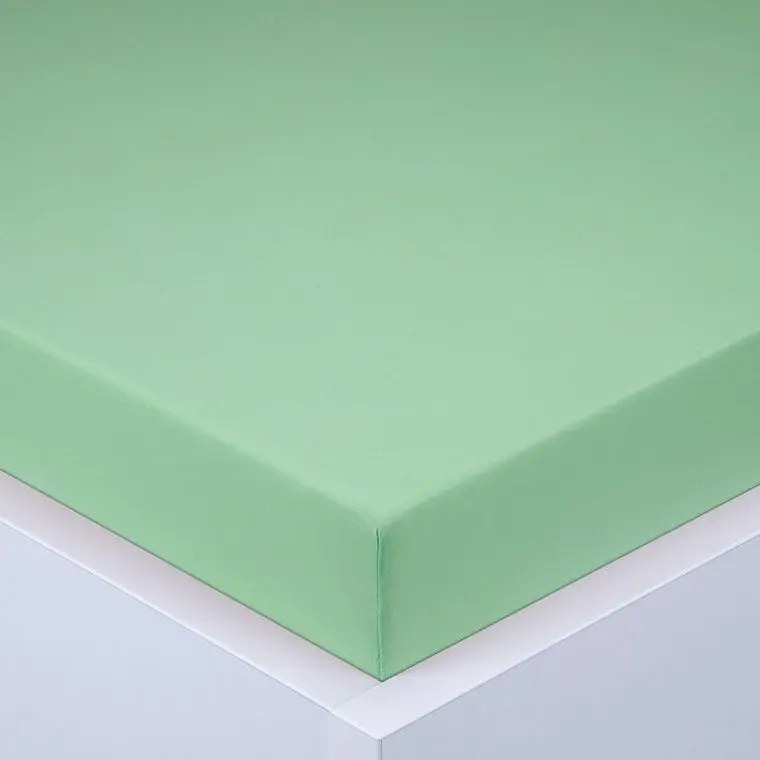 Napínací prostěradlo jersey EXCLUSIVE světle zelené sada 2 ks 90 x 200 cm