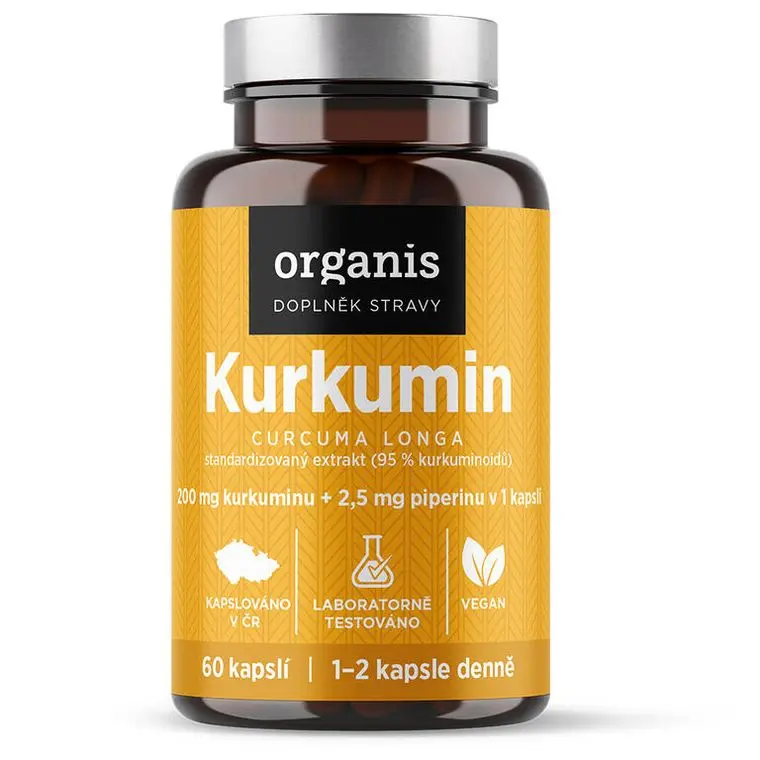 Organis Kurkumin + piperin 60 tbl.