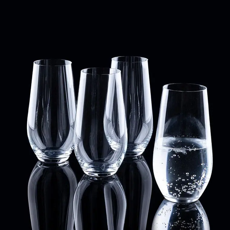 Sada 4 ks vysokých křišťálových sklenic 580 ml