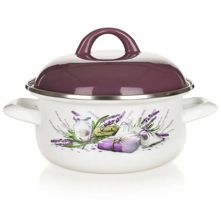 Smaltovaný kastrol BANQUET Lavender 1 l