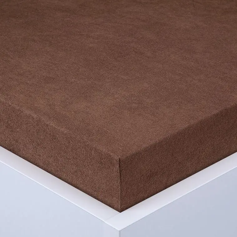 Napínací prostěradlo froté EXCLUSIVE tmavě hnědé 90 x 200 cm