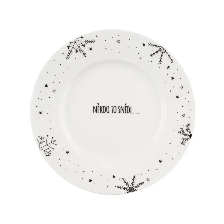 Porcelánový dezertní talíř VLOČKA 20 cm