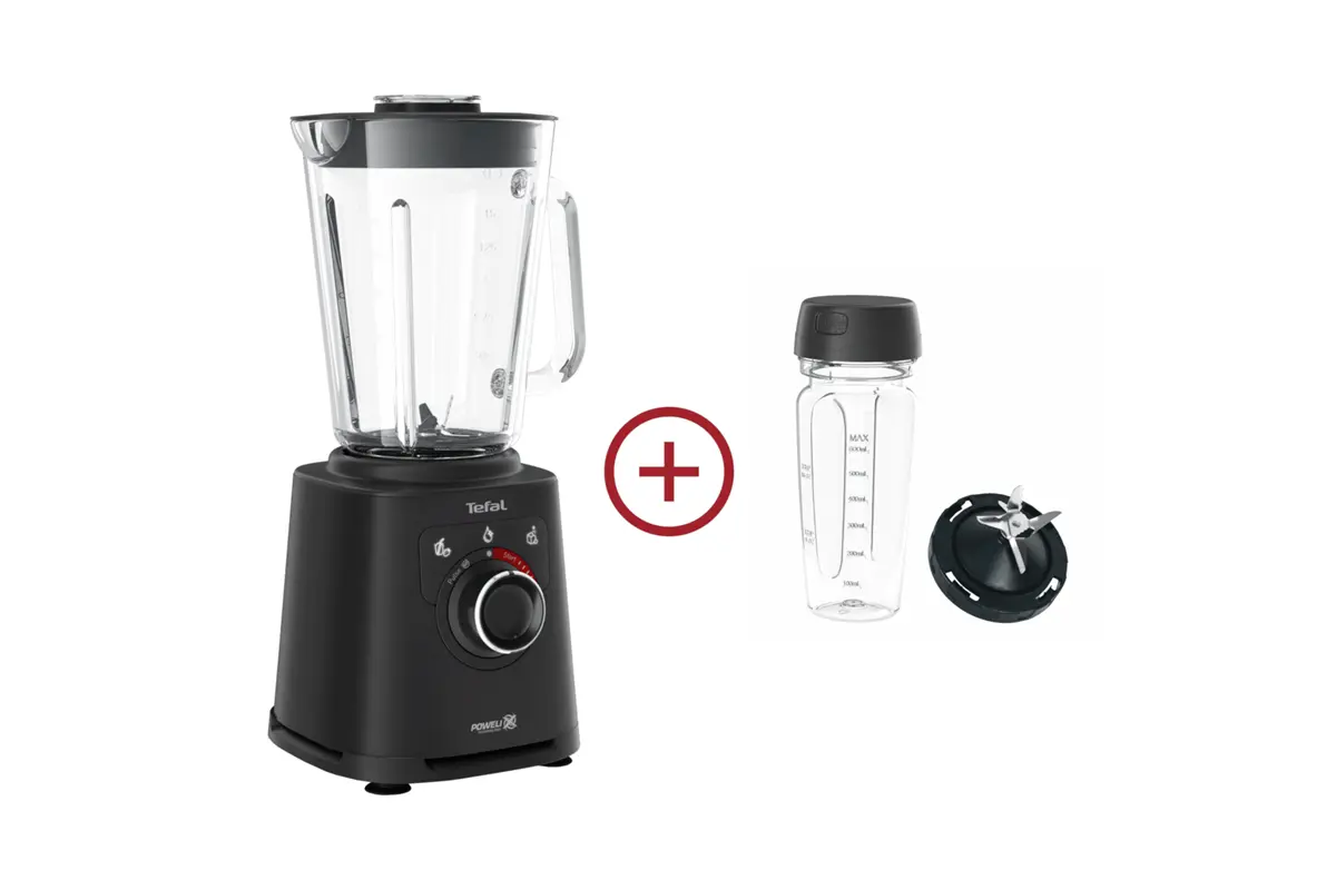 Akční set vysokorychlostní mixér Tefal PerfectMix+ Glass BL87G8 + cestovní láhev a náhradní čepele
