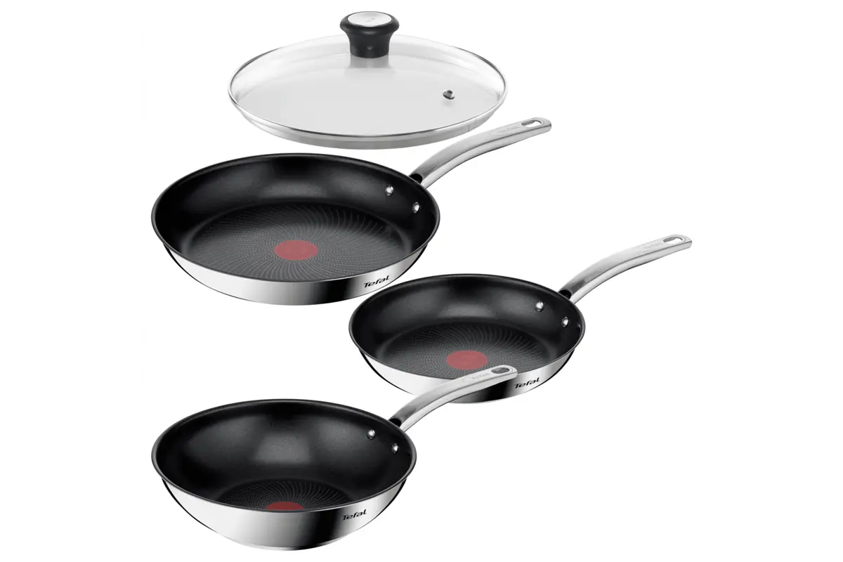 Akční set pánví Tefal Intuition klasická 24, 28 cm, wok 28 cm a poklice 28 cm