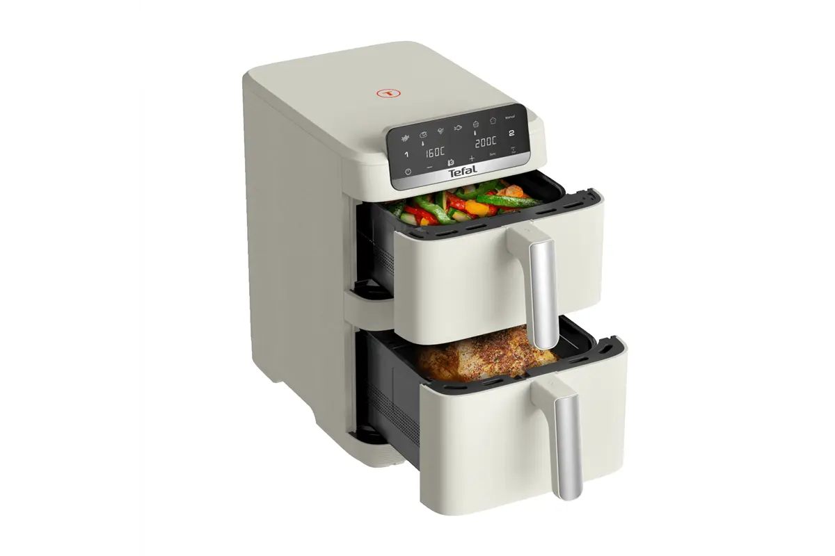 Horkovzdušná fritéza Tefal Easy Fry Crispy Stack EY752AE0 Krémová