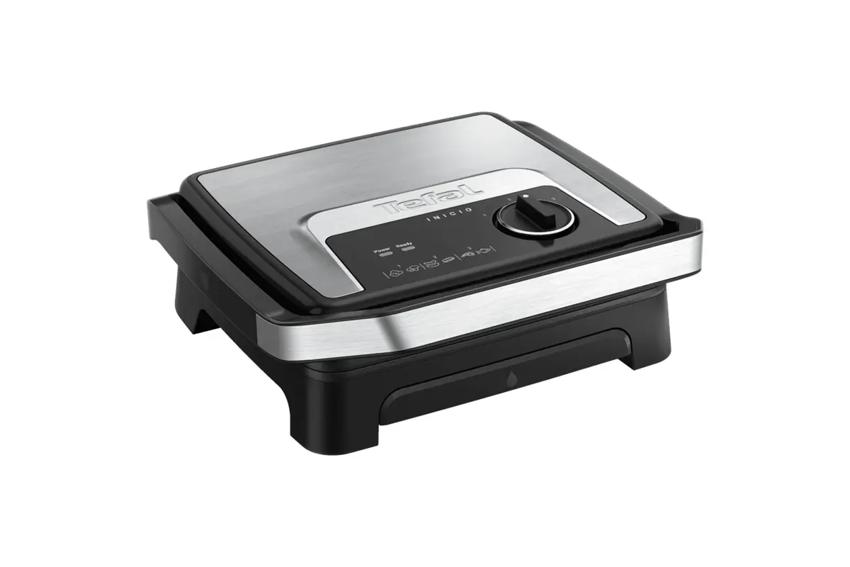 Kontaktní gril Tefal Inicio Adjust GC272D10 Nerezový/Černý