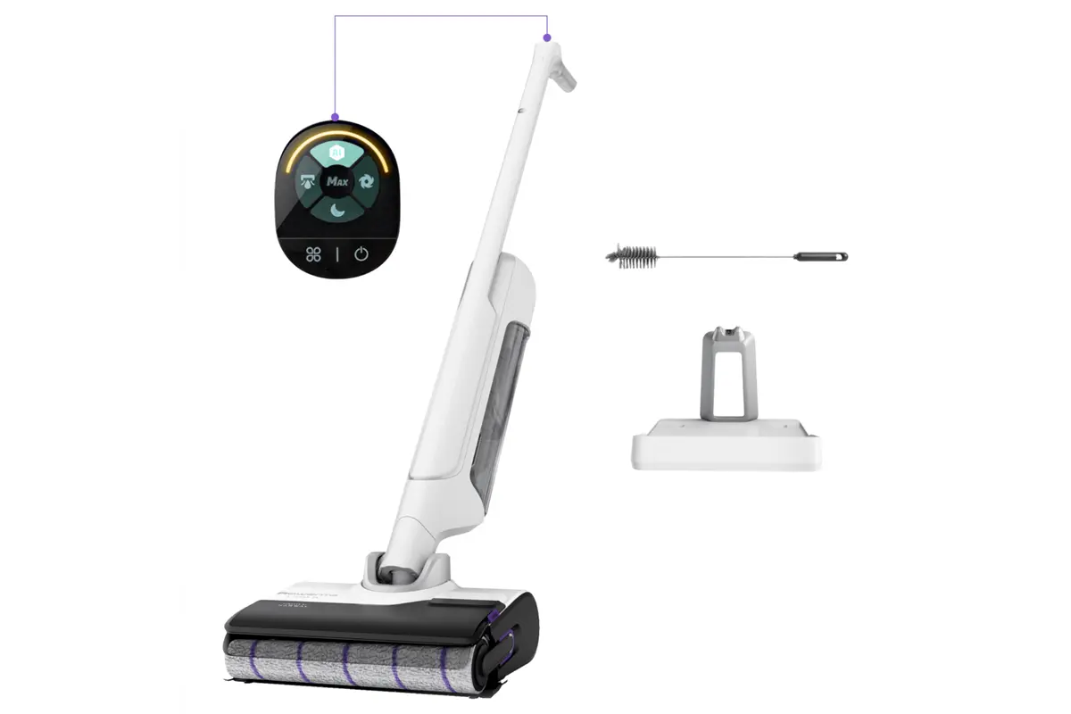 Podlahová myčka a víceúčelový vysavač 2v1 Rowenta X-Clean 10 AI Wet&Dry GZ7035WO Černá/Bílá