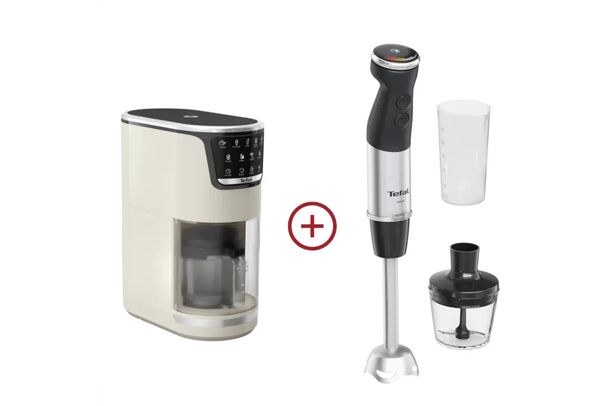 Akční set zmrzlinovač Tefal Dolci IG602AE0 + tyčový mixér Tefal Quickchef+ HB672830