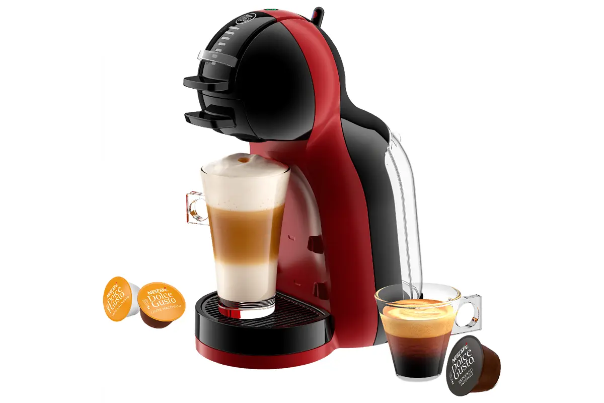 Kapslový kávovar KRUPS Nescafé Dolce Gusto Mini Me KP123H10 Třešňově červený/Černý
