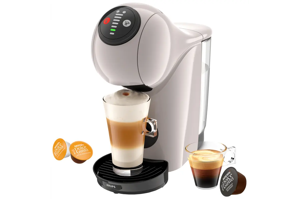 Kapslový kávovar KRUPS Nescafé Dolce Gusto Genio S KP243AF0 Šedohnědý