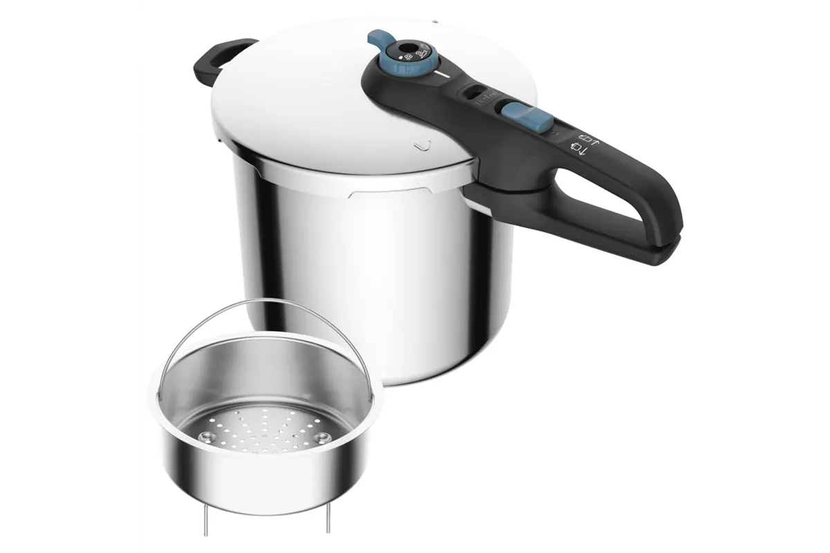 Tlakový hrnec Tefal Secure Trendy 8 l P2584401 Nerezový/Černý