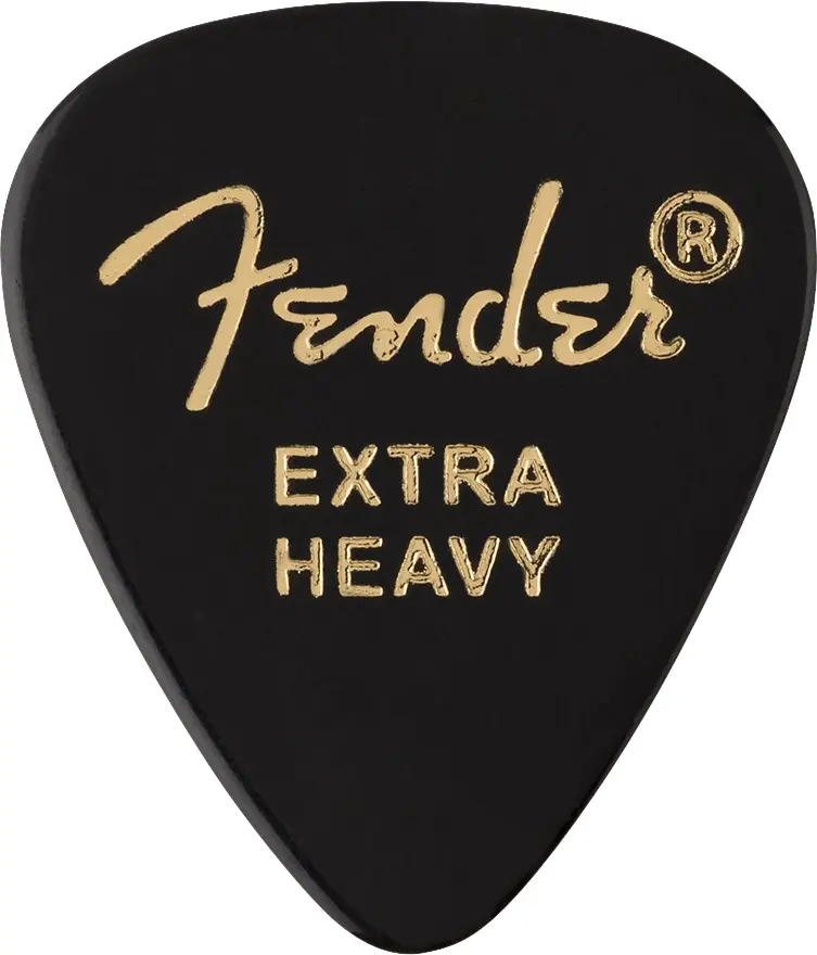 Fender 351 Shape Picks Extra Heavy Black