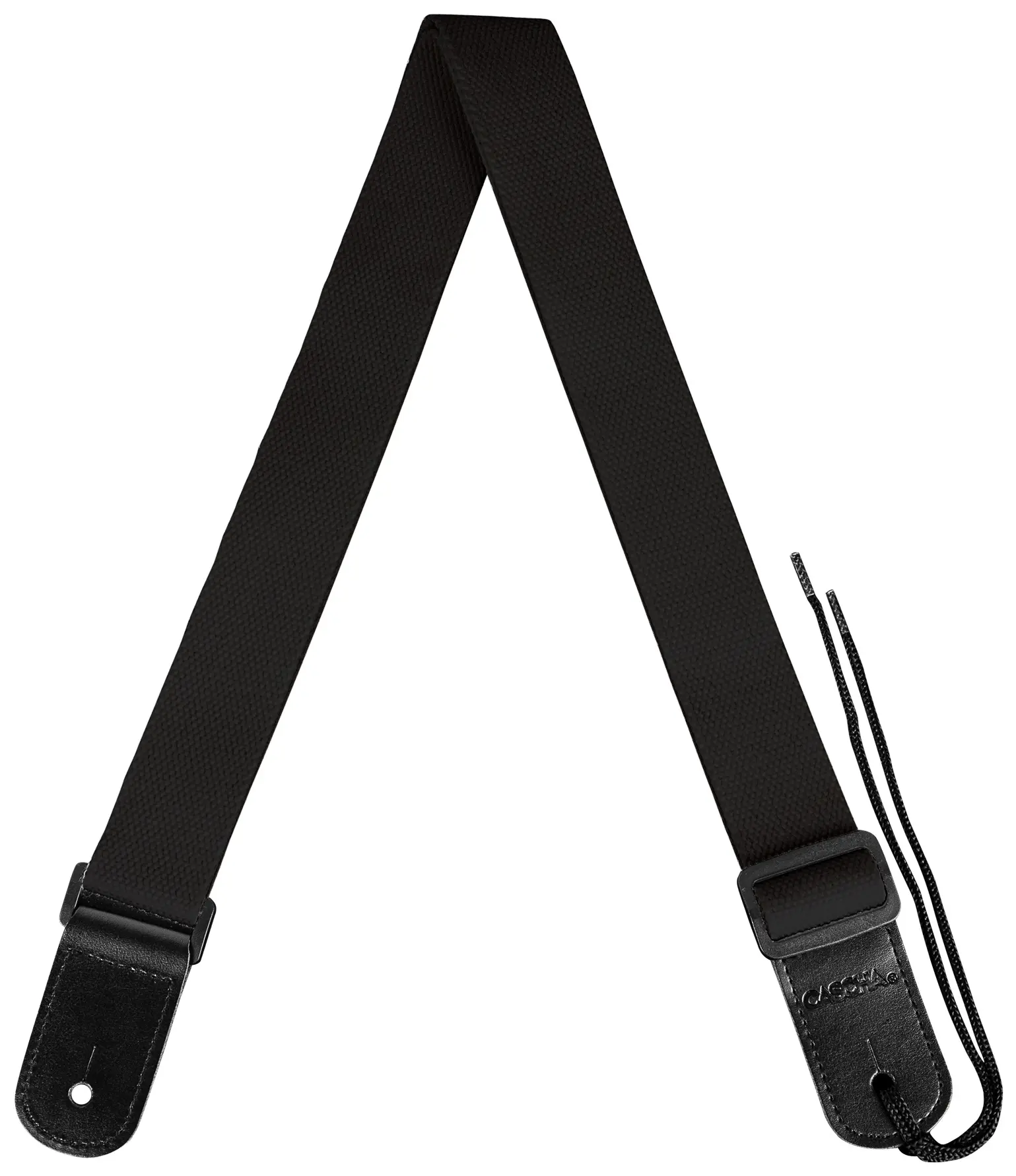 Cascha Ukulele Strap Poly-Cotton Black
