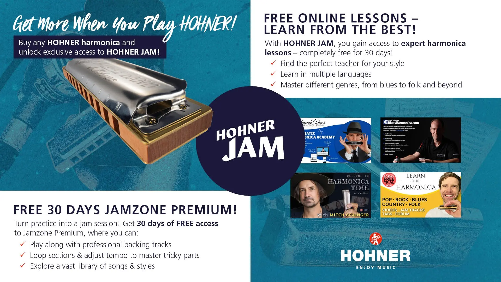 Hohner Rocket Amp Pro Pack (C-, G-, A-major)
