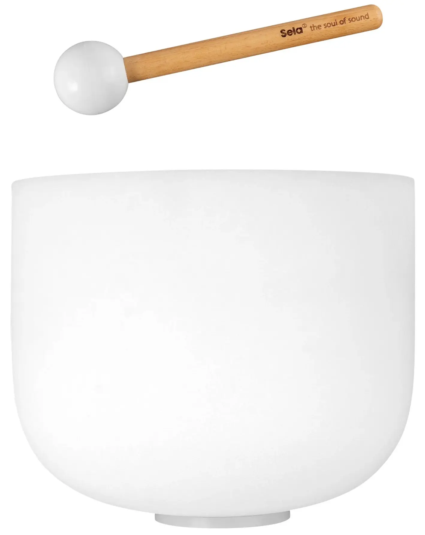 Sela 11" Crystal Singing Bowl Frosted F 440 Hz