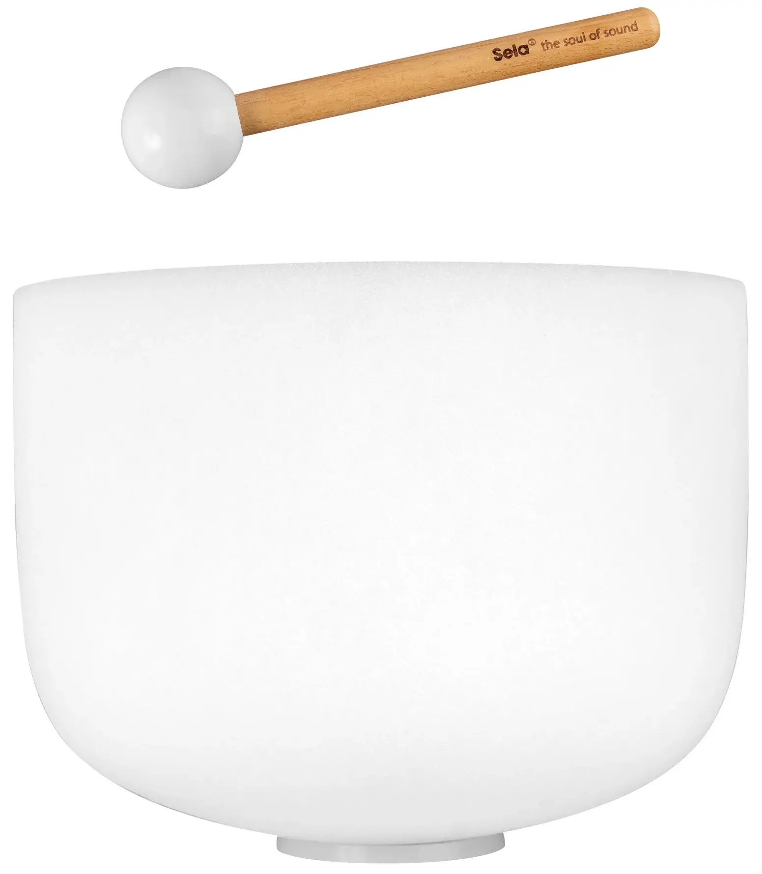 Sela 12" Crystak Singing Bowl Frosted E 440 Hz