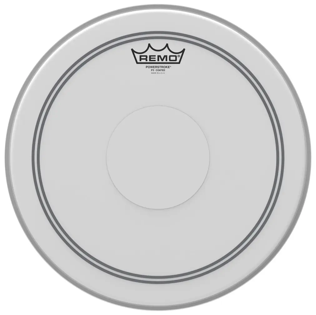Remo 13" Powerstroke 3 Coated Clear Dot