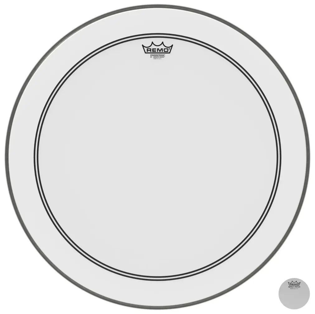 Remo 24" Powerstroke 3 Smooth white