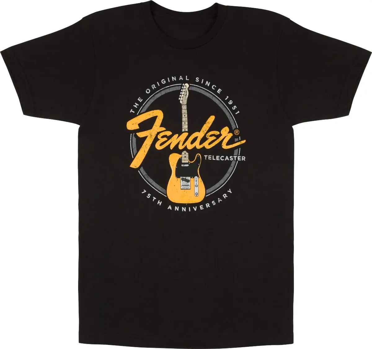 Fender Telecaster 75th Tele Tee Vintage Black XL