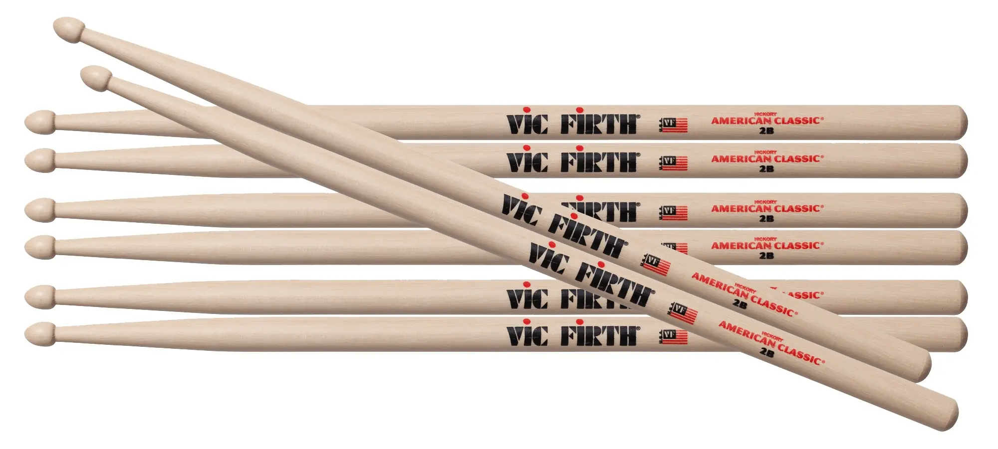 Vic Firth 2B 4 Pack