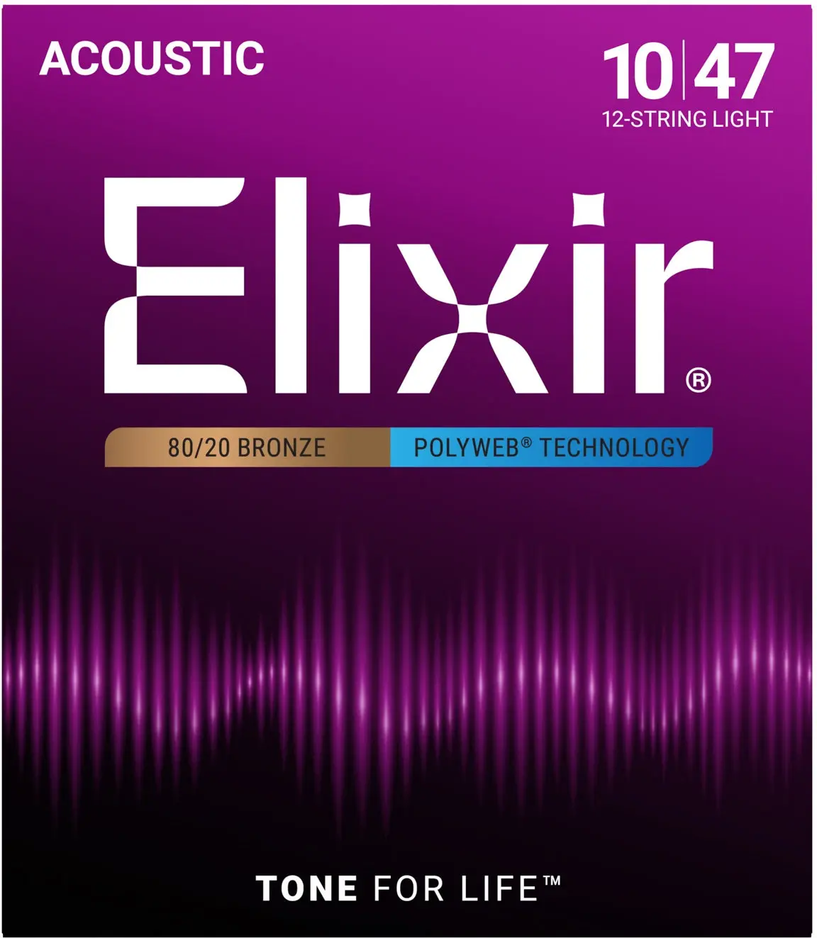 Elixir Polyweb 80/20 Bronze 12-String Light