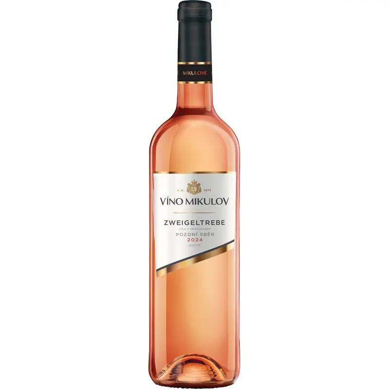 Víno Mikulov Zweigeltrebe Rosé 2024 pozdní sběr