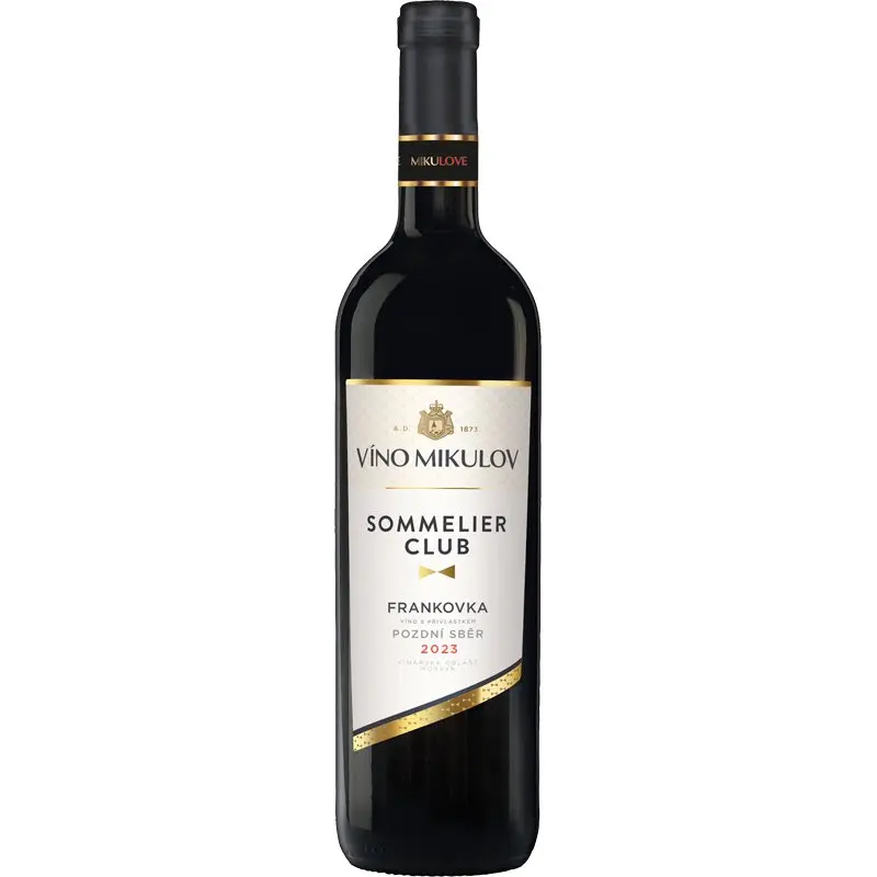 Víno Mikulov Sommelier Club Frankovka 2023 pozdní sběr