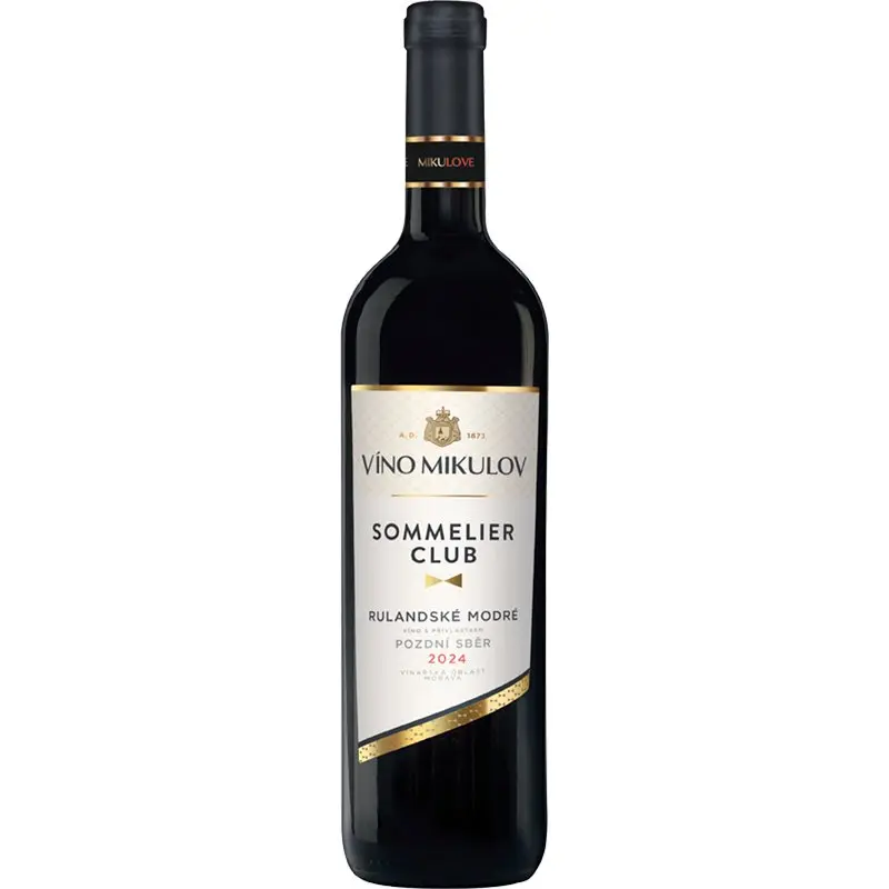Víno Mikulov Sommelier Club Rulandské modré 2024 pozdní sběr