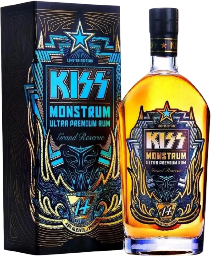 Kiss Detroit Rum Kiss Monstrum Grand Reserva 0,7l 43% + Dárkové Balení