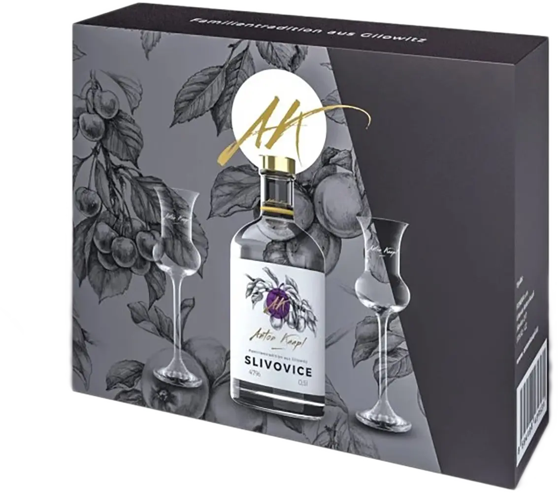 Anton Kaapl Set Slivovic Anton Kaapl Luxusní dárkové balení 0,5l 47%