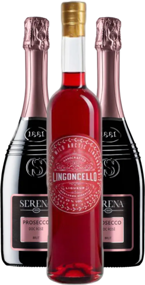 různí Set Lingoncello Spritz - Lingoncello + 2x Serena Prosecco Rosé Spumante Brut DOC