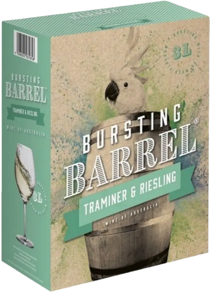 Growers Wine Group Bursting Barrel Traminer & Riesling Bag in Box 3l