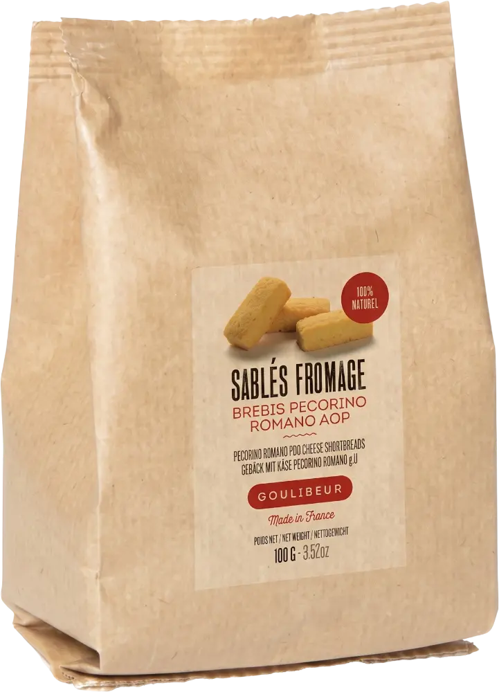 Goulibeur Sušenky Goulibeur sablés s ovčím sýrem Pecorino Romano AOP 100g
