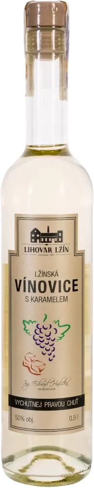 Lihovar Lžín Vínovice s karamelem Lihovar Lžín 0,5l 50%