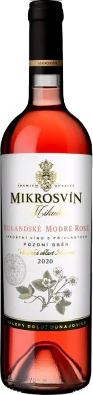 Mikrosvín Mikulov Mikrosvín Rulandské modré Rosé Pozdní sběr 2020