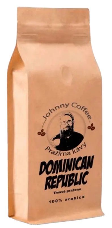 Conso med s.r.o. Káva Johnny Coffee Dominican Republic - Tmavě pražená 250g
