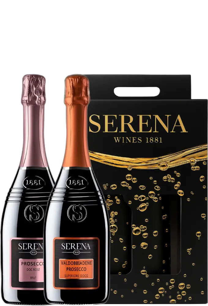 Serena Wines 1881 Set Serena DOCG Extra Dry a DOC Rosé + Dárkové balení
