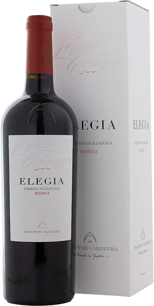 Produttori Vini di Manduria Produttori Vini di Manduria Primitivo Elegia Riserva DOP 2020 + Dárkové balení