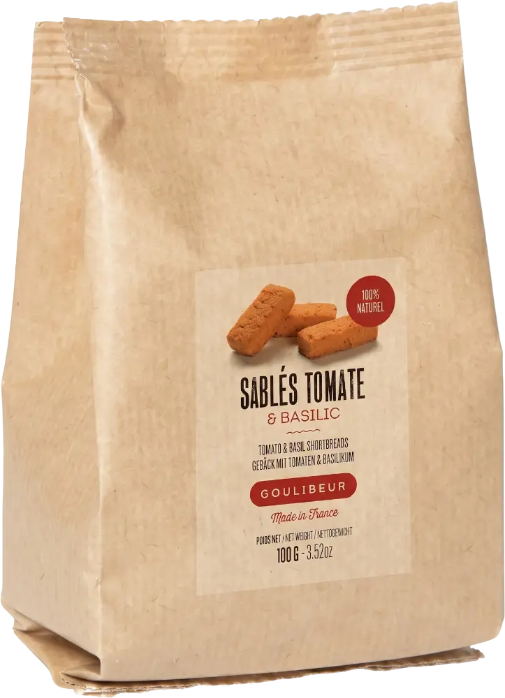 Goulibeur Sušenky Goulibeur sablés s rajčaty a bazalkou 100g