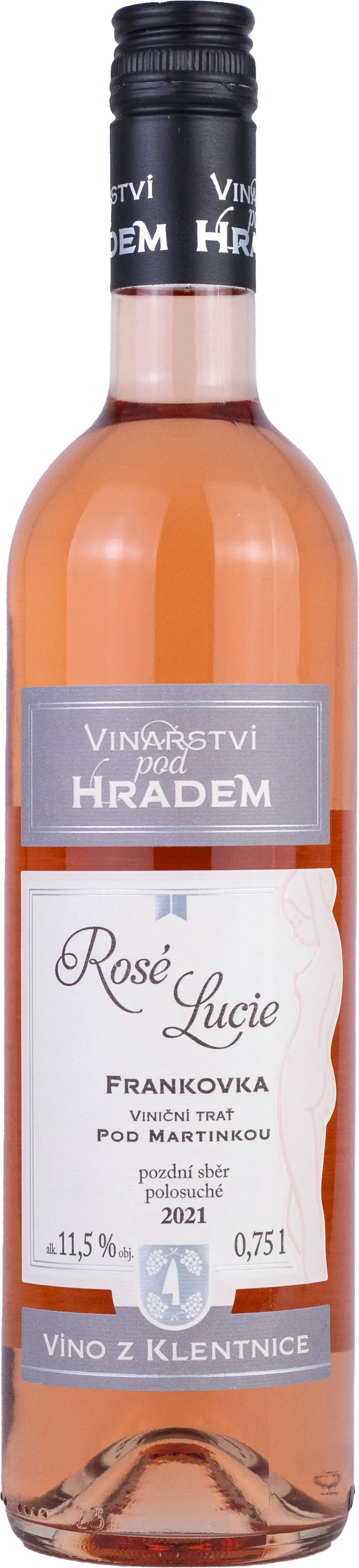 Vinařství Pod Hradem Pod Hradem Rosé Lucie Pozdní sběr 2021