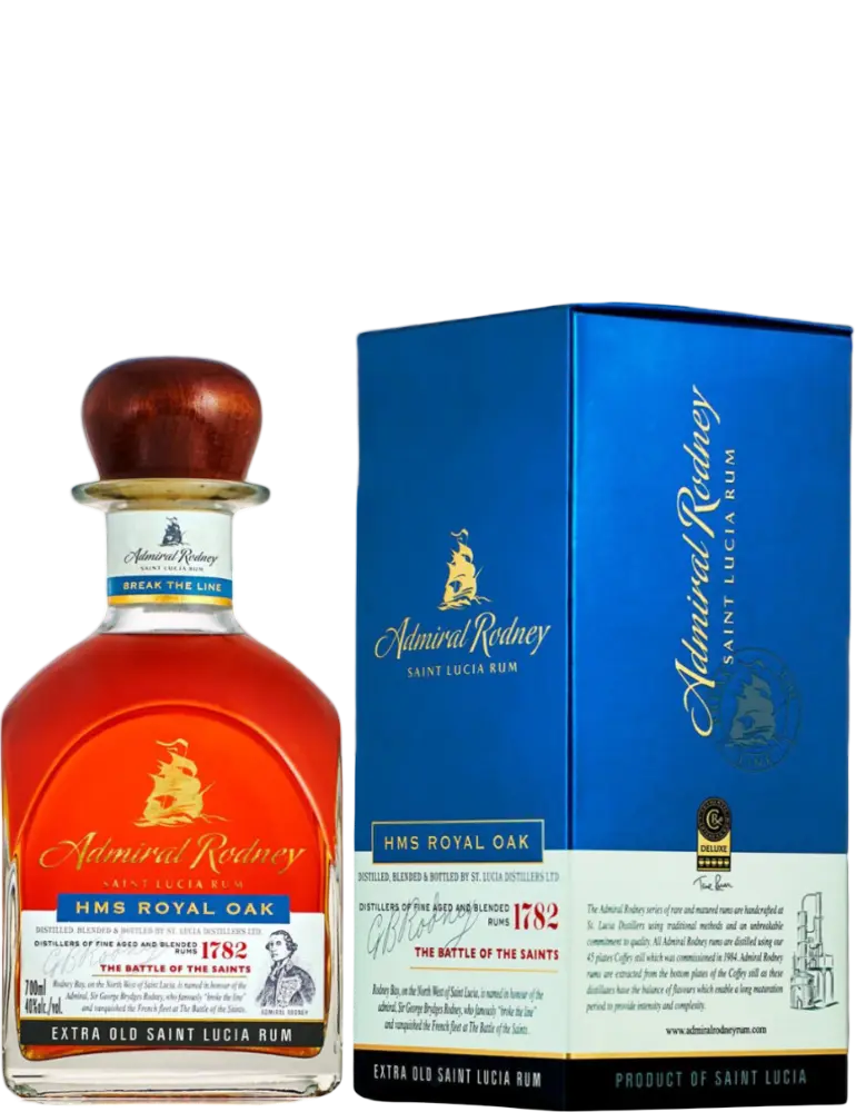 St. Lucia Distillers Rum Admiral Rodney HMS ROYAL OAK Extra Old Saint Lucia Rum 0,7l 40% + Dárkové balení