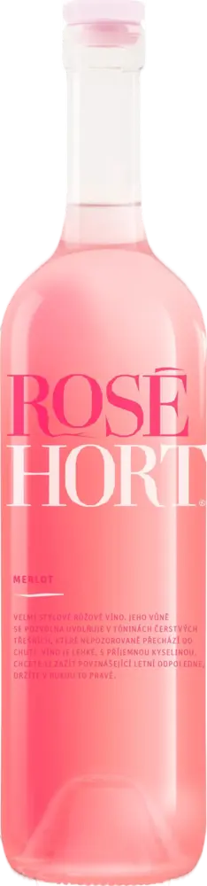 VINO HORT HORT Merlot Rosé Pozdní sběr 2024