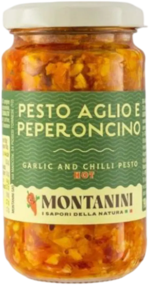 Montanini Pesto z chilli a česneku Montanini Sicilský oheň 190g