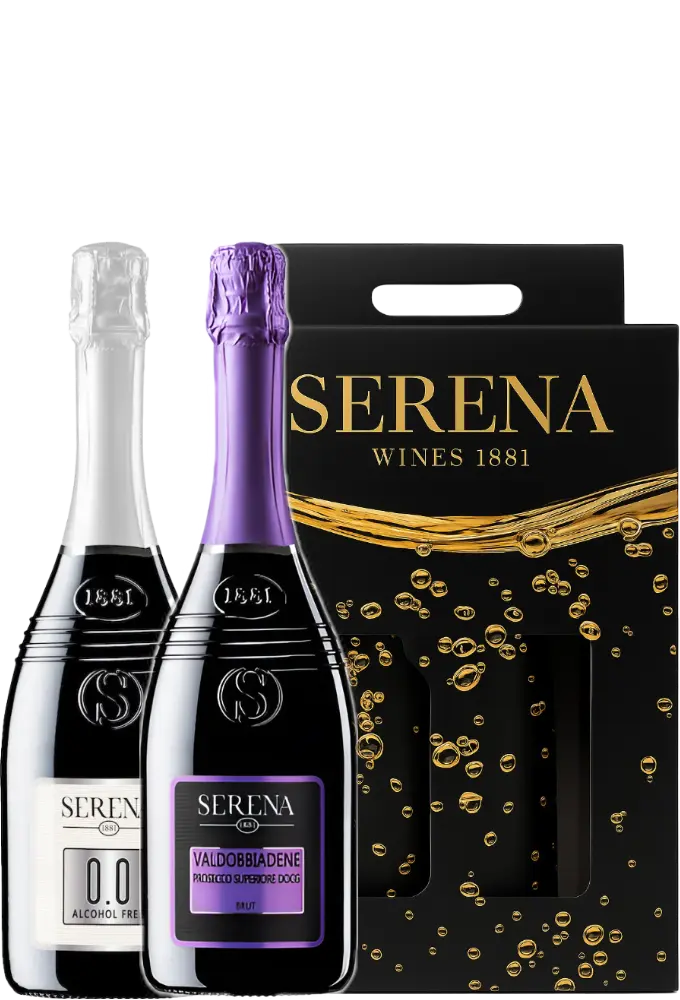 Serena Wines 1881 Set Serena DOCG Brut a Zero + Dárkové balení